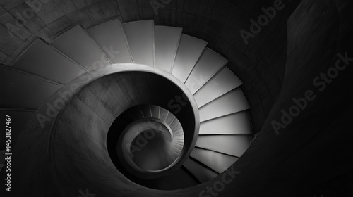 spiral staircase in the church