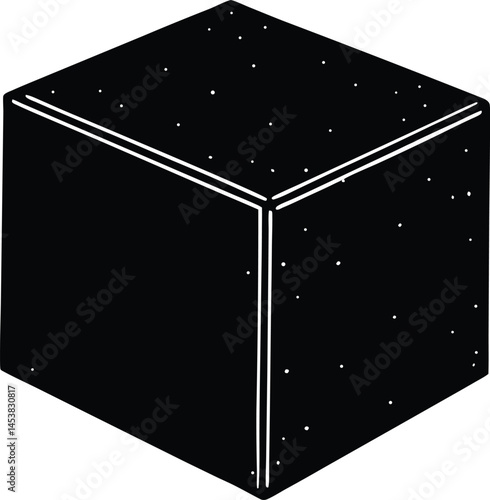 yoga block on white background  .eps