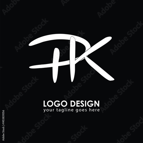 PK PK Logo Design, Creative Minimal Letter PK PK Monogram