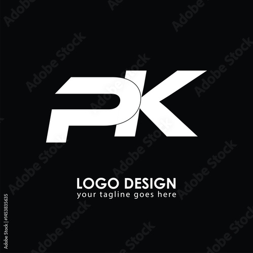 PK PK Logo Design, Creative Minimal Letter PK PK Monogram