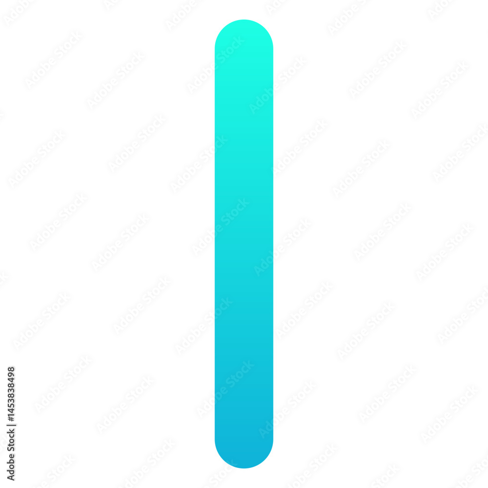 Letter I Isolated Vector Icon, Silhouette Gradient Style Vector Icon. Letter I Isolated Vector Icon, Silhouette Gradient Style Vector Icon.