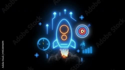 Wallpaper Mural Prospective start-up concept, a new business idea or venture that is in the planning or early development stages, but not yet fully operational. Start-up icon on transparent background. Torontodigital.ca