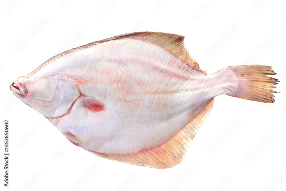 Fish halibut isolated