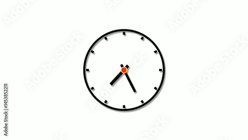 Free Download Clock isolated  illustration on white background - GFXLoad