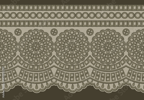 Obraz na płótnie ornamental lace pattern w salonie