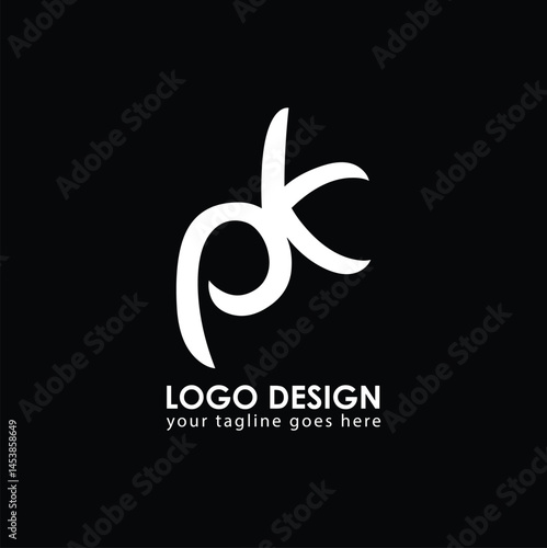 PK PK Logo Design, Creative Minimal Letter PK PK Monogram