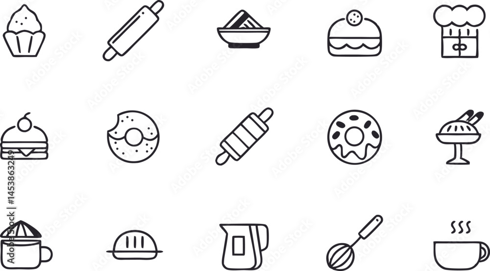 baking and pastry editable stroke outline icons se.eps baking and pastry editable stroke outline icons se.eps