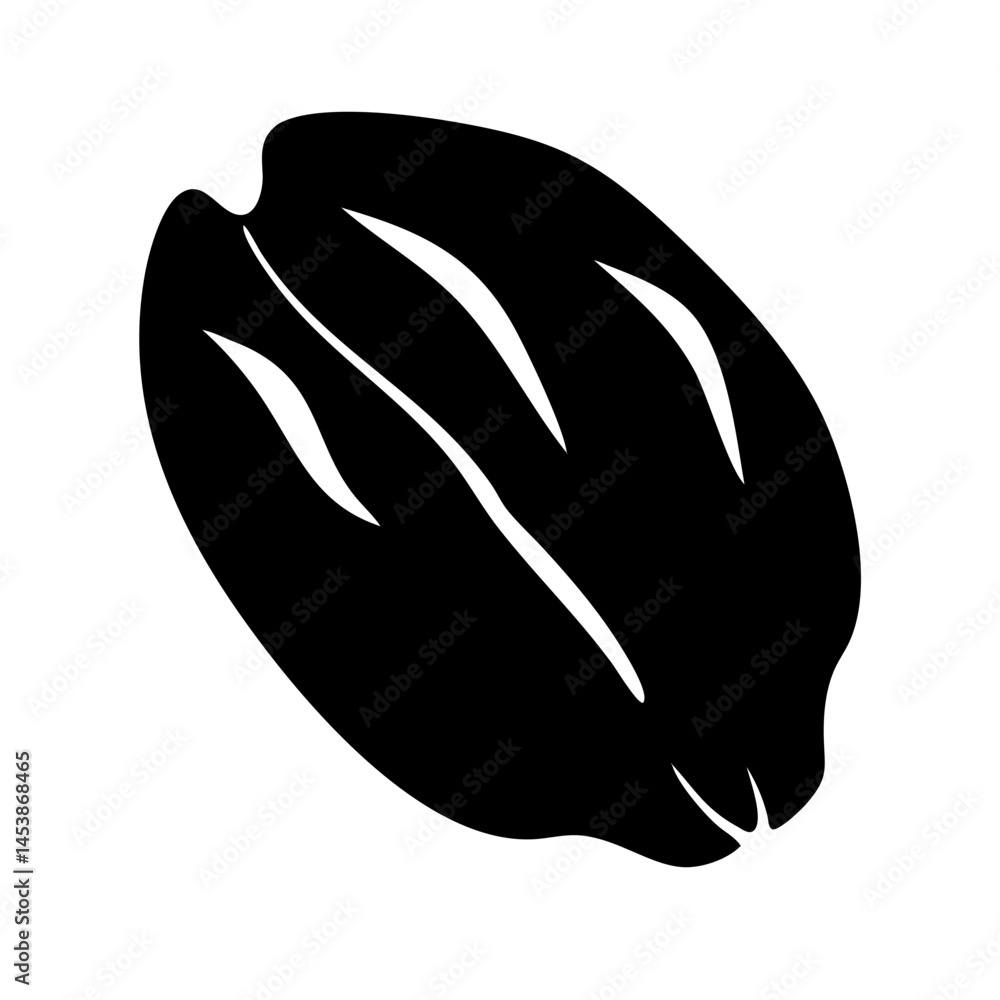 peanut silhouette on transparent background for web and graphic design peanut silhouette on transparent background for web and graphic design