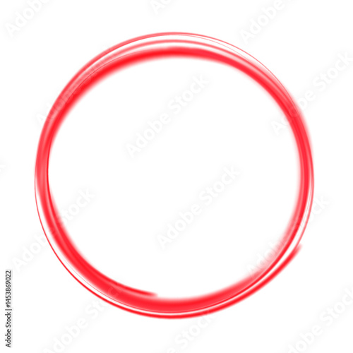 Magic ring with glowing. Neon realistic energy flare halo ring. Abstract light effect. Vector illustration.