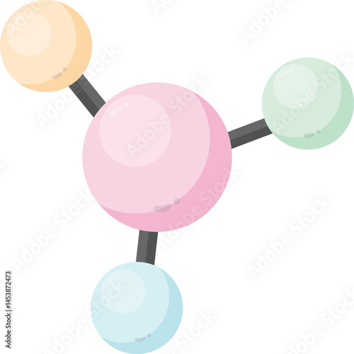 red blue green and orange atomic particles
