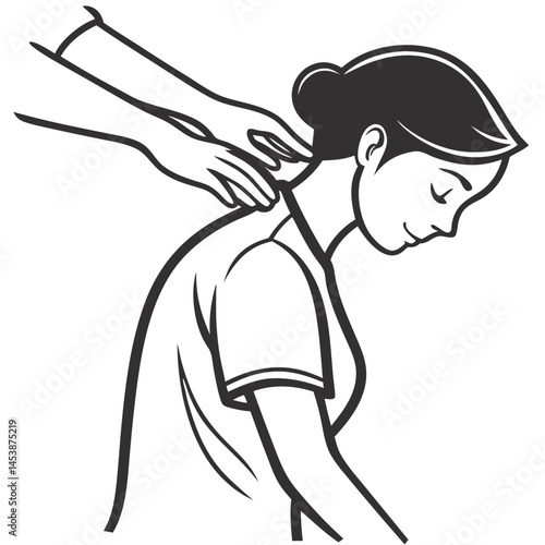 Neck Massage Therapy and Relaxation Treatment for Stress Relief