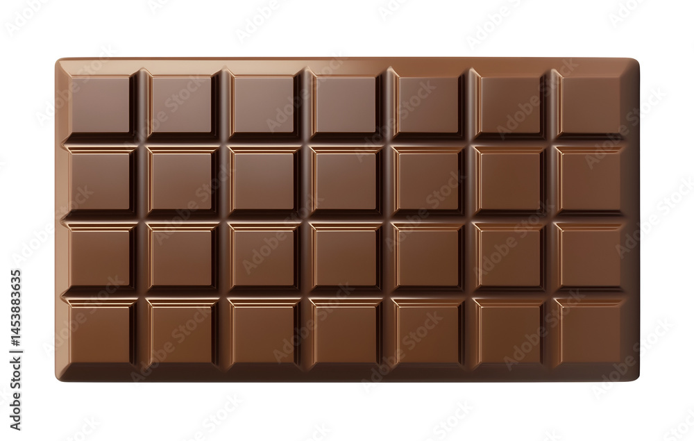 3D Chocolate Bar Icon Isolated on Transparent Background 3D Chocolate Bar Icon Isolated on Transparent Background