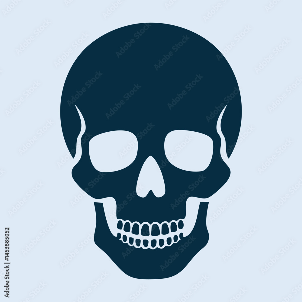 Hand drawn skull tattoo vector illustration Hand drawn skull tattoo vector illustration