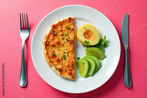 Empty plate, untouched food, concept of fasting , weight loss, willpower, longevity