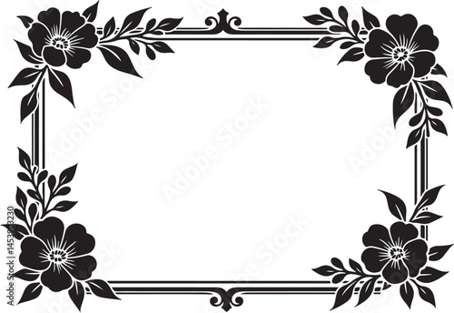 Floral Frame Timeless Blooms Bundle | Elegant SVG & PNG Frame Designs
