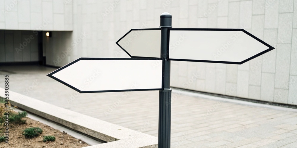 Obraz premium Business Signpost Representing Direction, Goals, and Strategic Focus