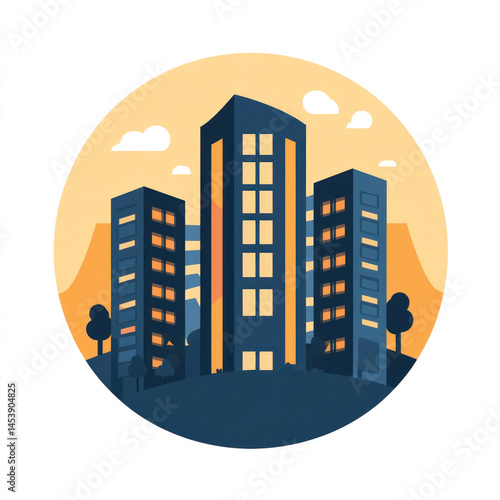 city skyline vector illustration