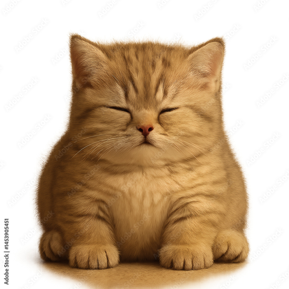 Obraz premium Sleepy Toy Kitten