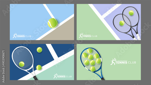 Tennis club background Illustrations for use in online sporting events , Illustration Vector  EPS 10
