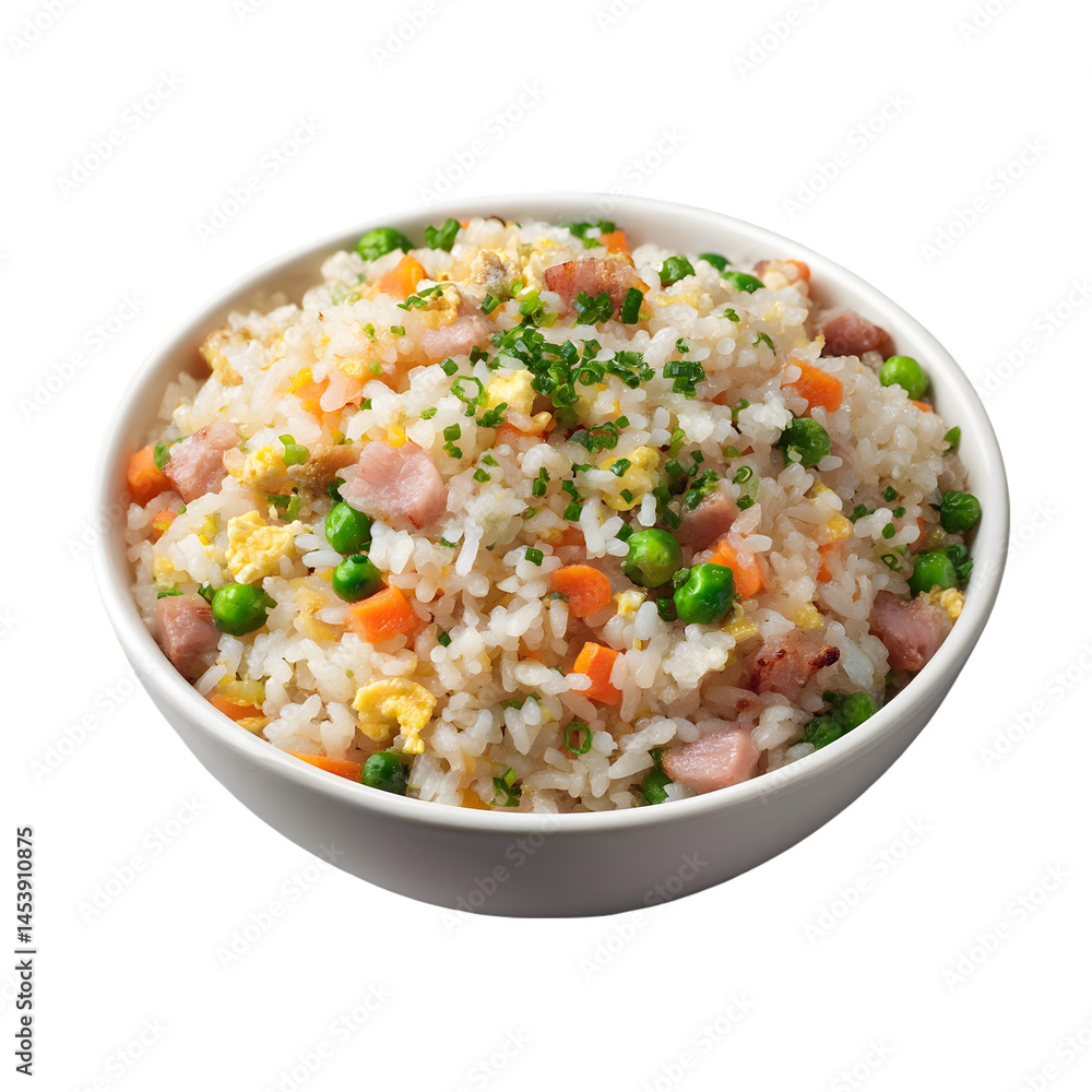 Yangzhou Fried Rice isolated die cut Yangzhou Fried Rice isolated die cut