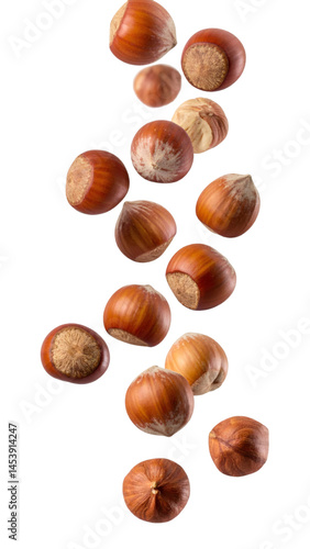 Wallpaper Mural Hazelnuts falling down with realistic texture and natural lighting on transparent background Torontodigital.ca