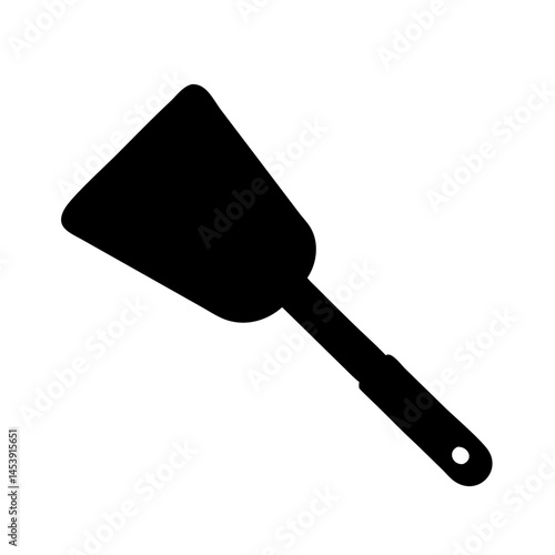 icing spatula silhouette on transparent background for web and graphic design