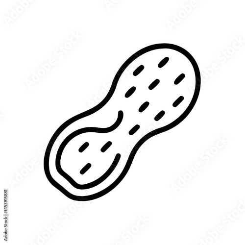peanut on transparent background for web and graphic design