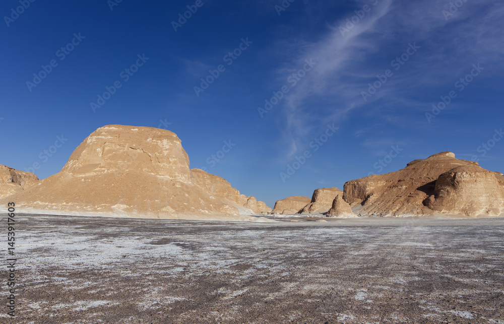 The beautiful landscape of the Agabat Valley, Egypt