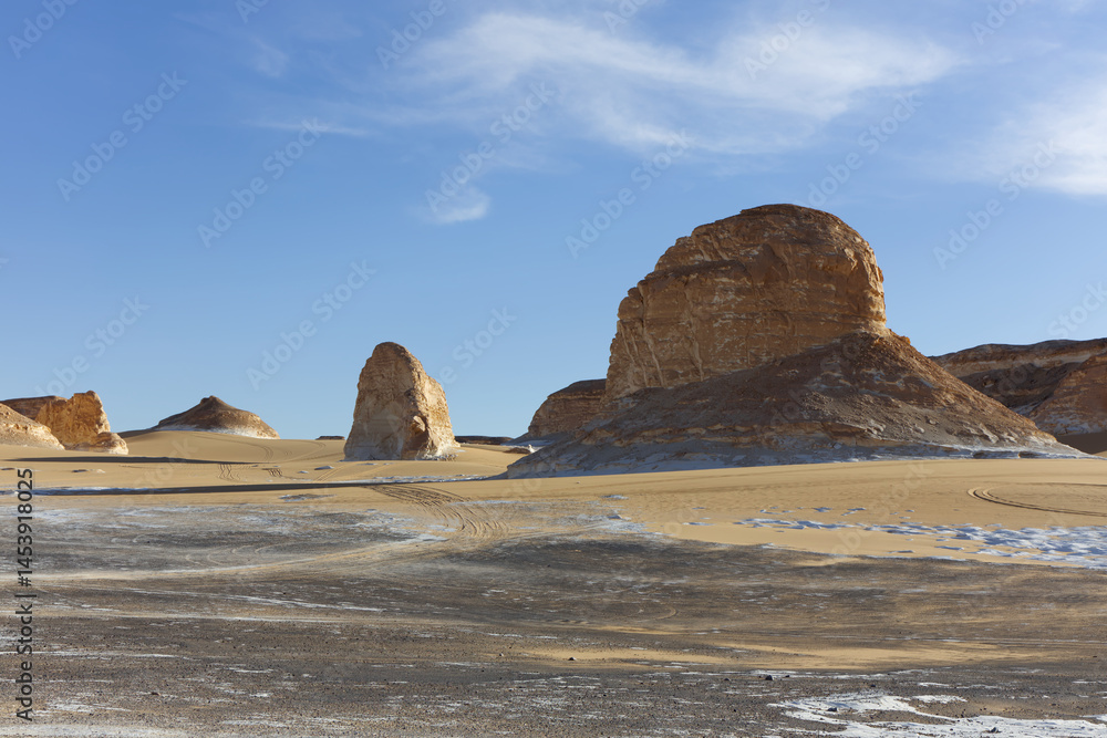 The beautiful landscape of the Agabat Valley, Egypt