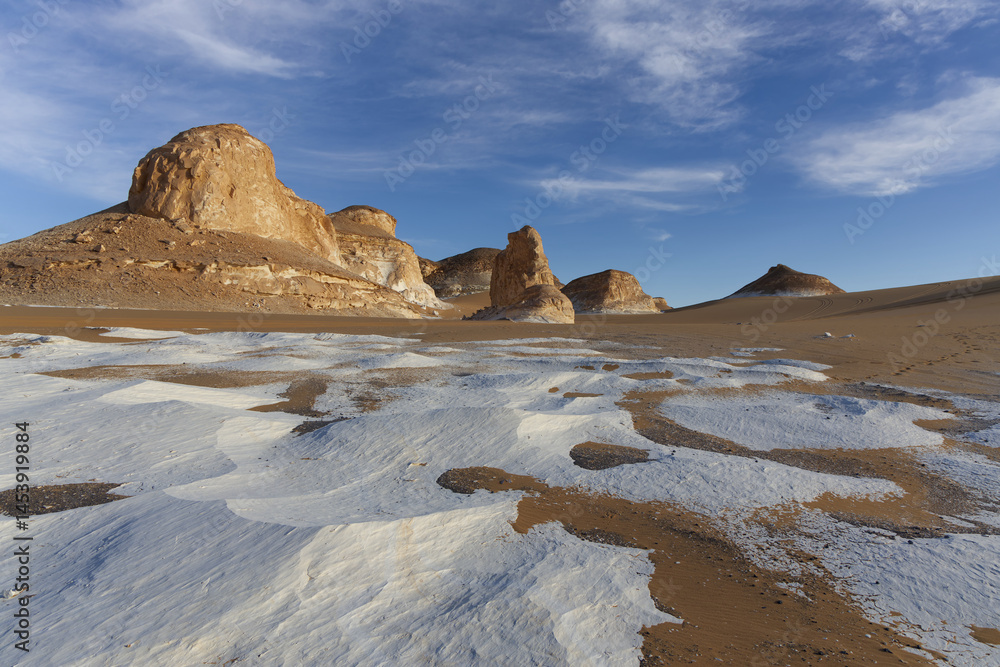 The beautiful landscape of the Agabat Valley, Egypt