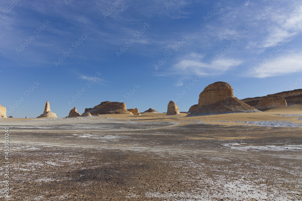 The beautiful landscape of the Agabat Valley, Egypt