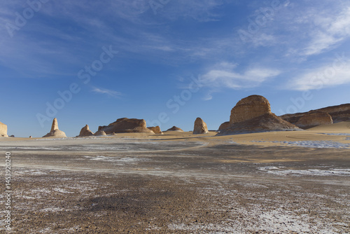 The beautiful landscape of the Agabat Valley, Egypt