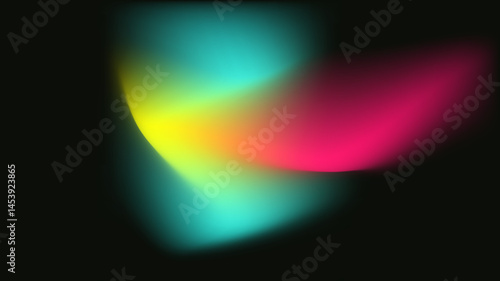 Vibrant Abstract Light Waves in Neon Colors