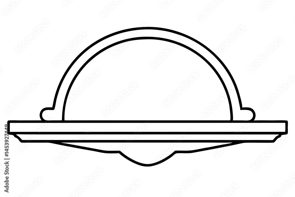 Mirror Shelf Line Art Vector Illustration Mirror Shelf Line Art Vector Illustration