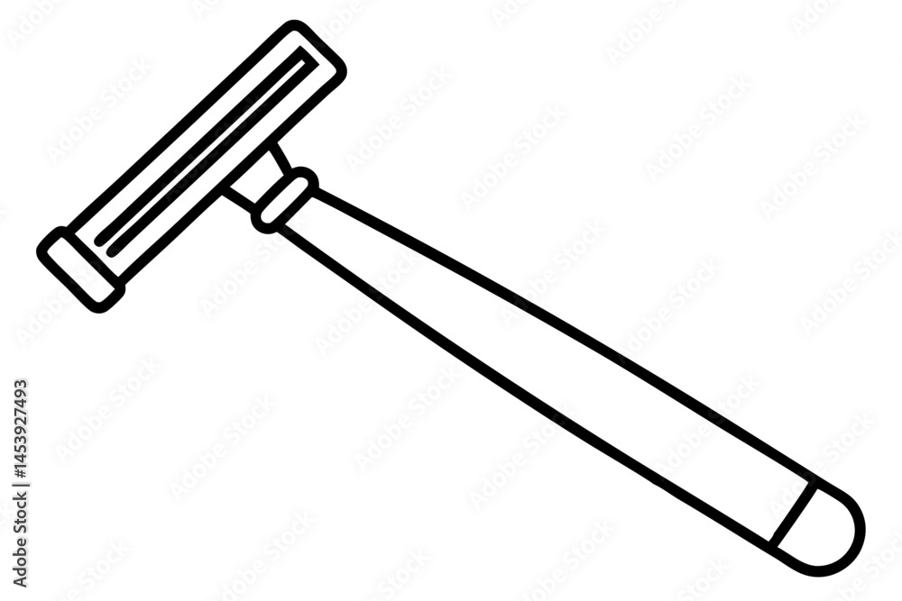 Razor Holder Line Art Vector Illustration Razor Holder Line Art Vector Illustration