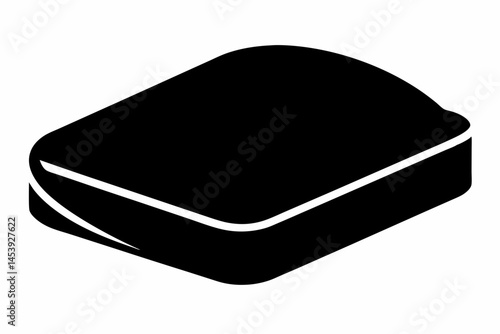 Scouring Pad Silhouette Vector Illustration 