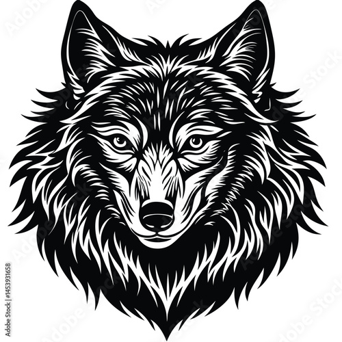 Silhouette of a howling wolf, white background, Wolf walking silhouette illustration animal vector, Wolf howling vector silhouette, wolves running black silhouette vector, Wolf angry silhouette vector