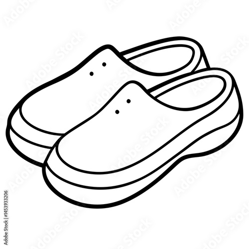 Minimal Clogs Vector on White