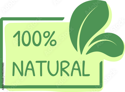 Green leaves embody the essence of 100 percent natural products, emphasizing a commitment to healthy living and fostering eco conscious choices in everyday life