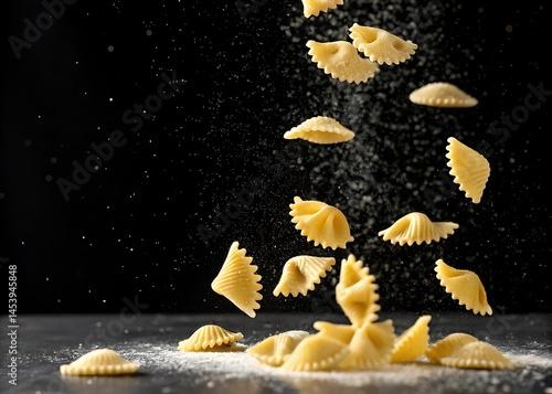 crispy drooping on a dark background