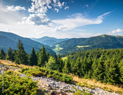 Immersive and Seamless natural background with amazing scenery