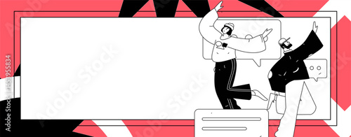 Communicate with consultants flat vector character concept operation hand drawn illustration
