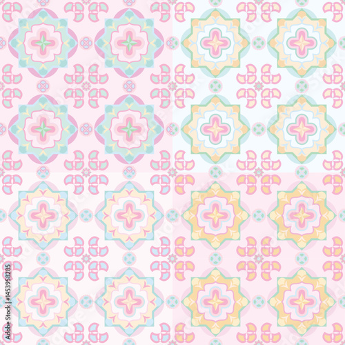 vector seamless pattern with morocco