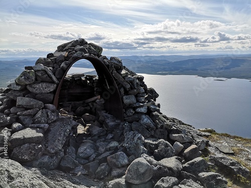 Rock pile in Finnish mountain