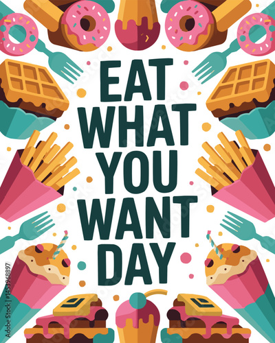 Eat What You Want Day Celebration with Fun Food and Treats