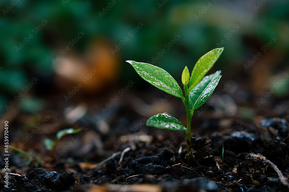 New Life Sprout Emerging From Earth Symbolizing Growth And Renewal Young Plant With Fresh Green Leaves Growing In Soil With Natural Background And Optimism New Life Sprout Emerging From Earth Symbolizing Growth And Renewal Young Plant With Fresh Green Leaves Growing In Soil With Natural Background And Optimism