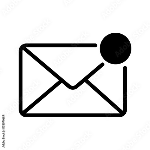 New Email Notification Icon with Badge