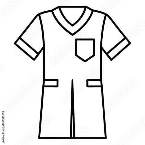 Minimal Scrubs Vector on White