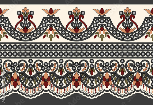 Obraz na płótnie set of seamless patterns w salonie