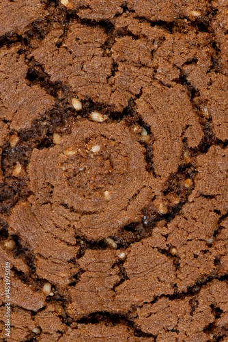 sweet cookies with chocolate flavor, chocolate biscuits with real cocoa and sesame